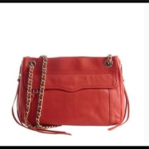 Rebecca Minkoff Red Crossbody Chain Bag